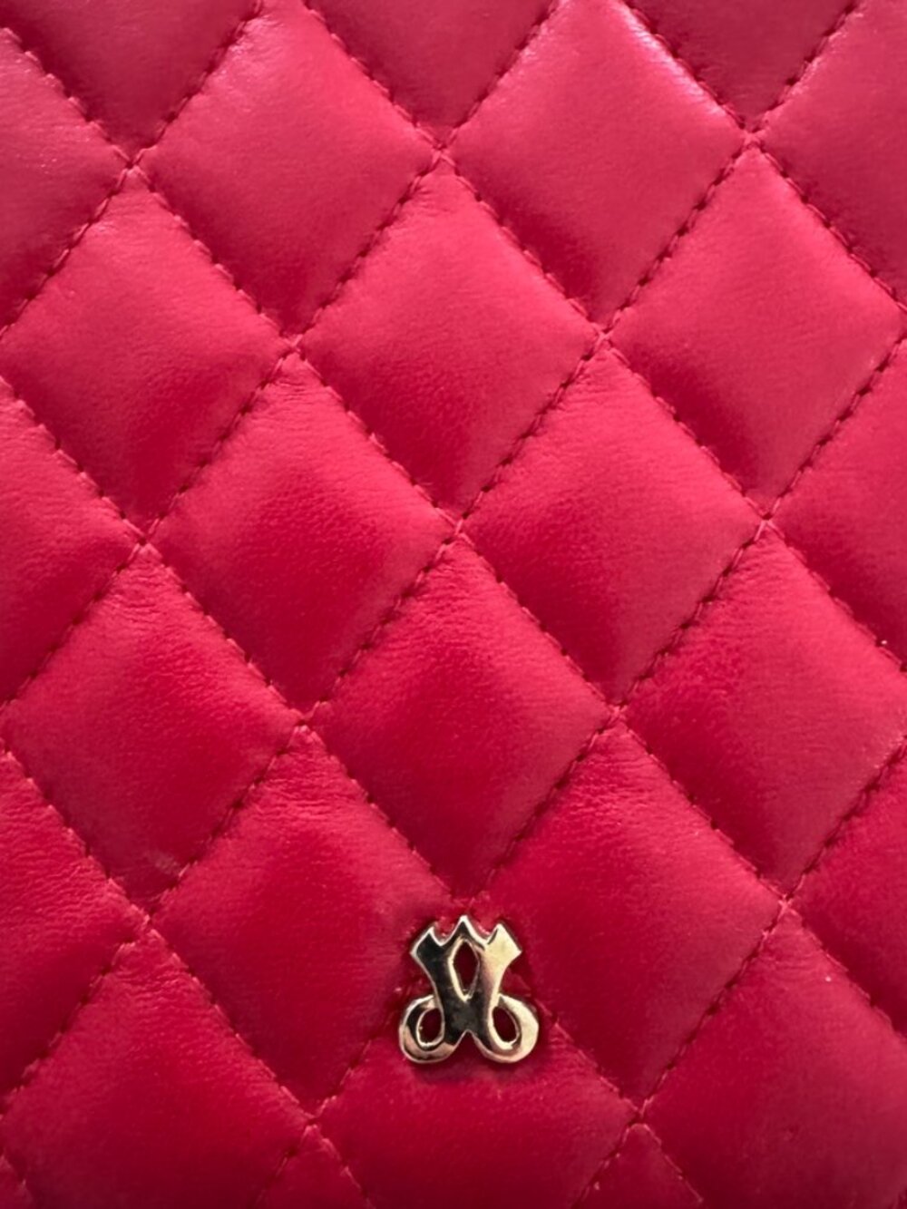 Jay Herbert of New York, Authentic Vintage Quilted Red Leather Handbag,New w/Tag - Picture 6 of 11